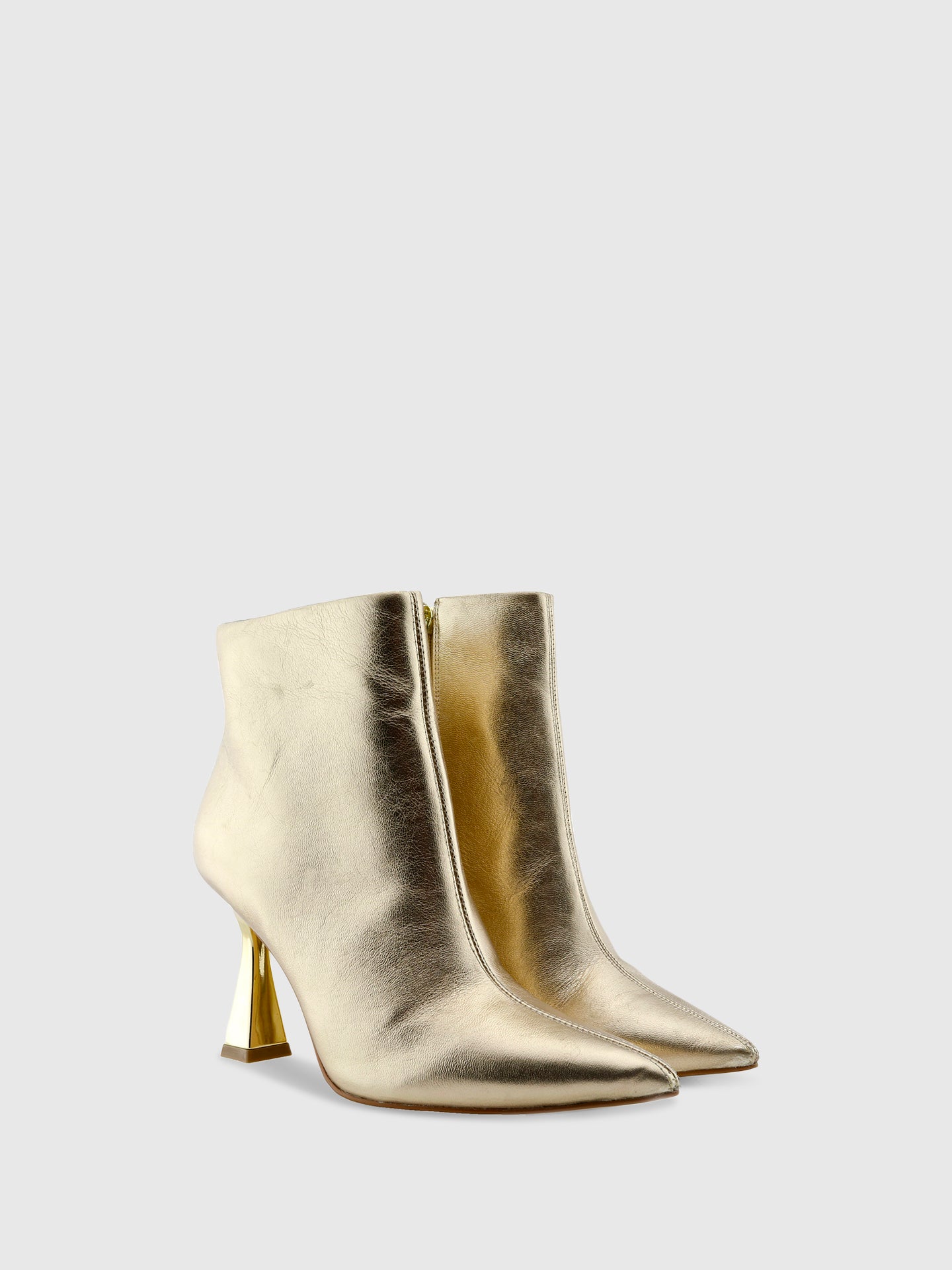 PARODI SHOES Botins Pontiagudas em Dourado